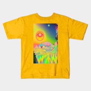 Trippy Landscape Kids T-Shirt